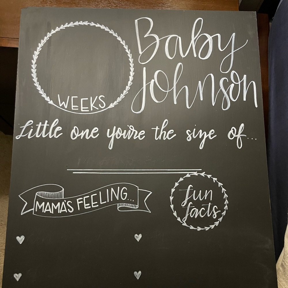 Personalized Pregnancy tracker board